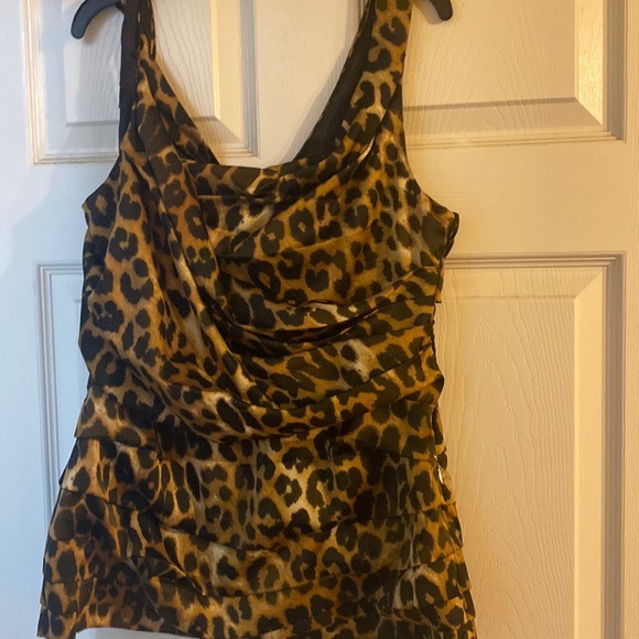 Large Cheetah print Top - Picture 1 of 2